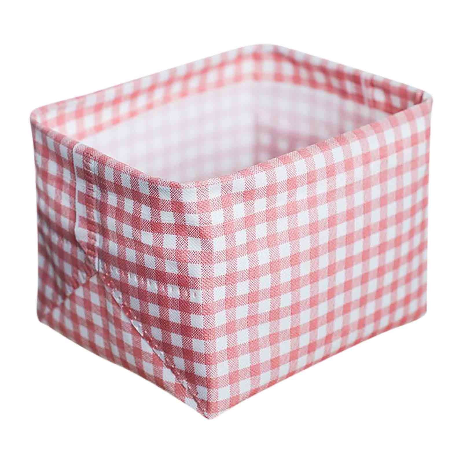 Moocorvic Storage Basket Fabric Sturdy Canvas Storage Bins Organizer