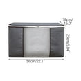 thumbnail image 1 of Moocorvic Storage Bins with Lids, Organization and Storage Under Bed Storage, Large Size Waterproof Storage Box with Durable Handles, for Bedding Clothing Blanket(Gray,22x15x10''), 1 of 3