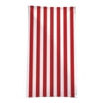 thumbnail image 1 of Moocorvic Striped Beach Towel Enlarged Thick Soft Absorbent Men/Women Bathing Swimming Red and White Colorful Striped Bath Towel Photo(29.55x59IN), 1 of 3