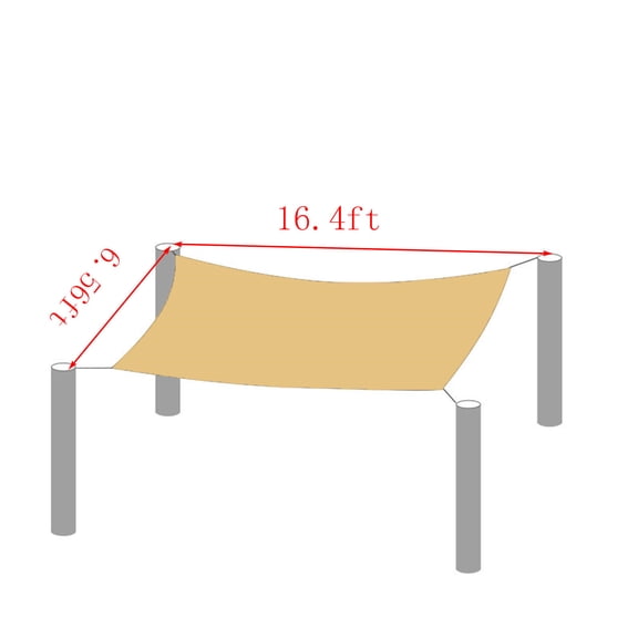 Moocorvic Sun Shade Sails Shade Canopy Patio Shade Sunshades for Patio,Patio Shades Roll Up Outdoor,UV Block Sunshade for Backyard Yard Deck Outdoor Facility and Activities ,