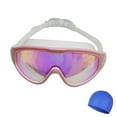 thumbnail image 1 of Moocorvic Swim Goggles And Swimming Cap Set, Silicone Cap for Adult Men Women, 1 of 5