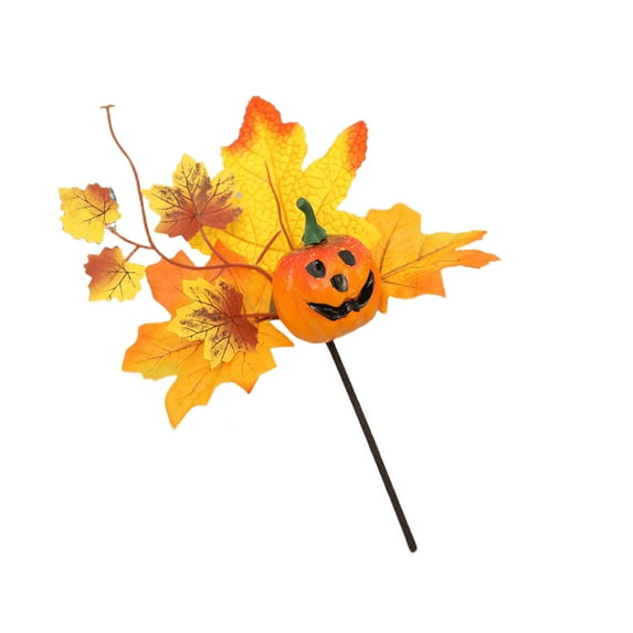 Moocorvic Thanksgiving Decorations Floral Picks Artificial Maple Leaf Plant Stems Picks for Home Harvest Holiday Indoor Table