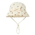 thumbnail image 1 of Moocorvic Toddler Bucket Hats Cute Print Baby Sun Hat Wide Brim Summer Outdoor Hat with Chin Strap, 1 of 4