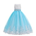 thumbnail image 1 of Moocorvic Toddler Flower Girls Dresses Tulle Wedding Party Dress Bridesmaid Pageant Princess Kids Birthday Ball Gown 4-5 Years, 1 of 9