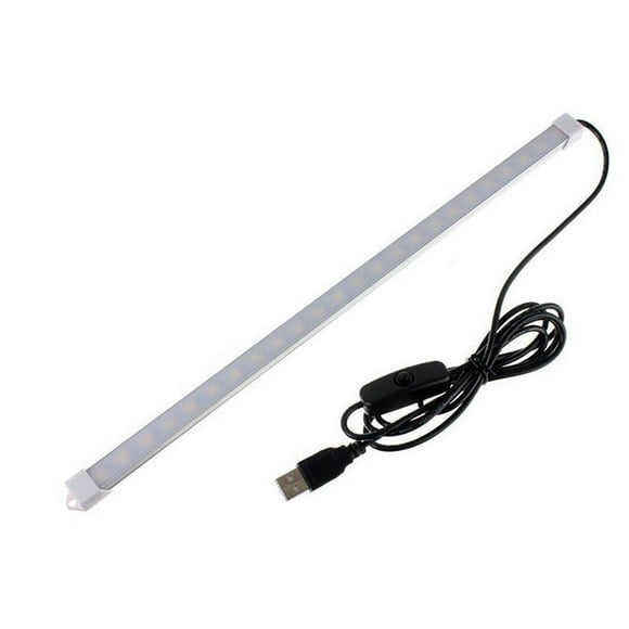 Moocorvic USB On/Off 35CM 24leds 5V SMD 5630 LED Rigid Strip Hard Bar Tube Light