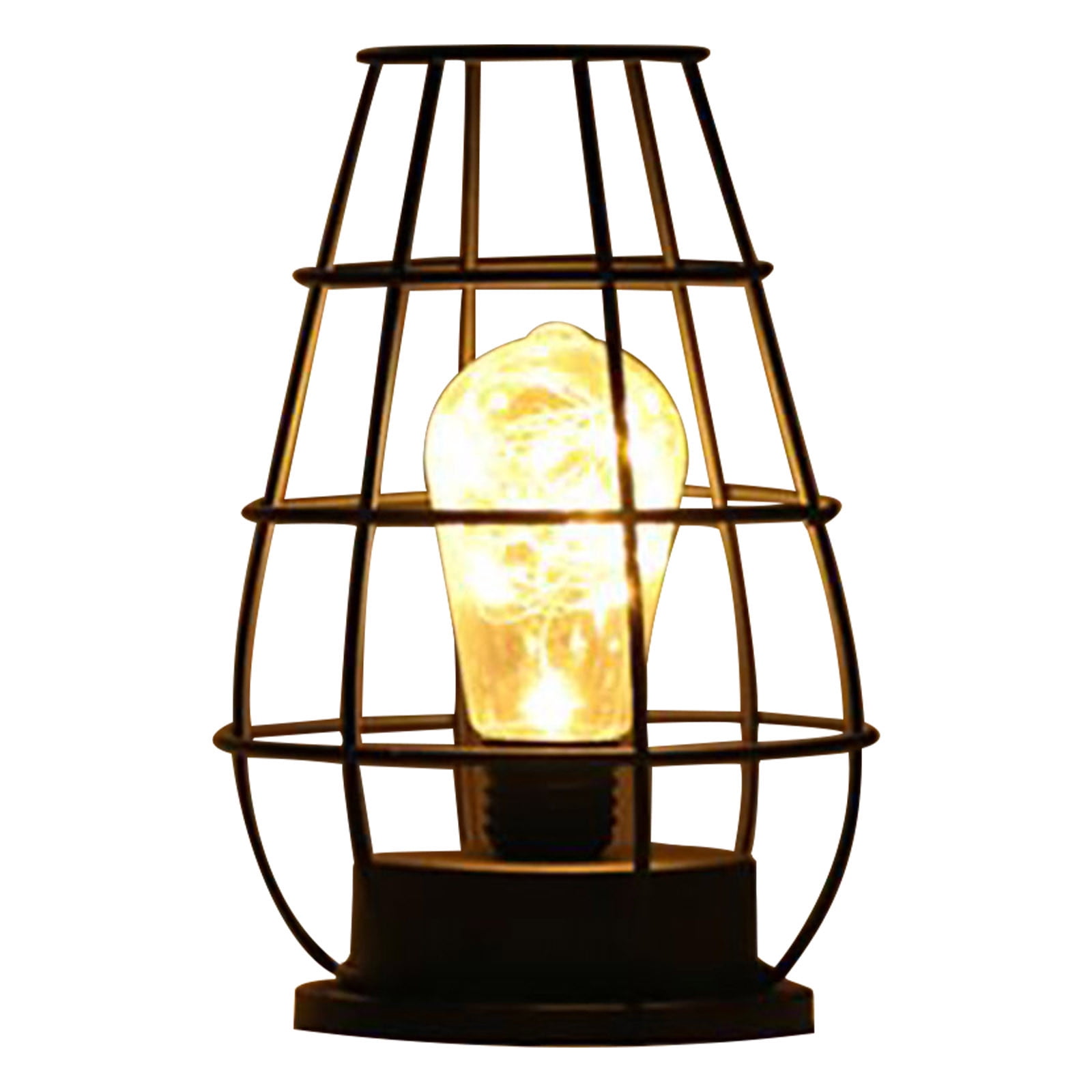 Moocorvic Vintage American LED Desk Light Creative Table Lamp Iron