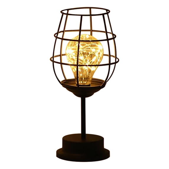 Moocorvic Vintage American LED Desk Light Creative Table Lamp Iron Table Night Lights Loft Industrial Steampunk Retro Base Holder Fitting Lighting Fixture,