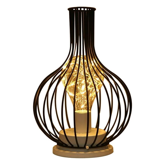 Moocorvic Vintage American LED Desk Light Creative Table Lamp Iron Table Night Lights Loft Industrial Steampunk Retro Base Holder Fitting Lighting Fixture,