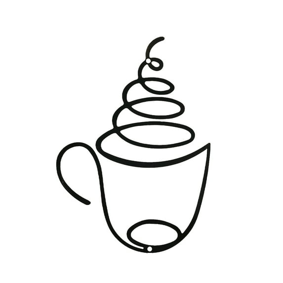 Moocorvic Vintage Coffee Wall Decor, Metal Cafe Sign for Home/Shop, Art Hanging, Christmas Gift