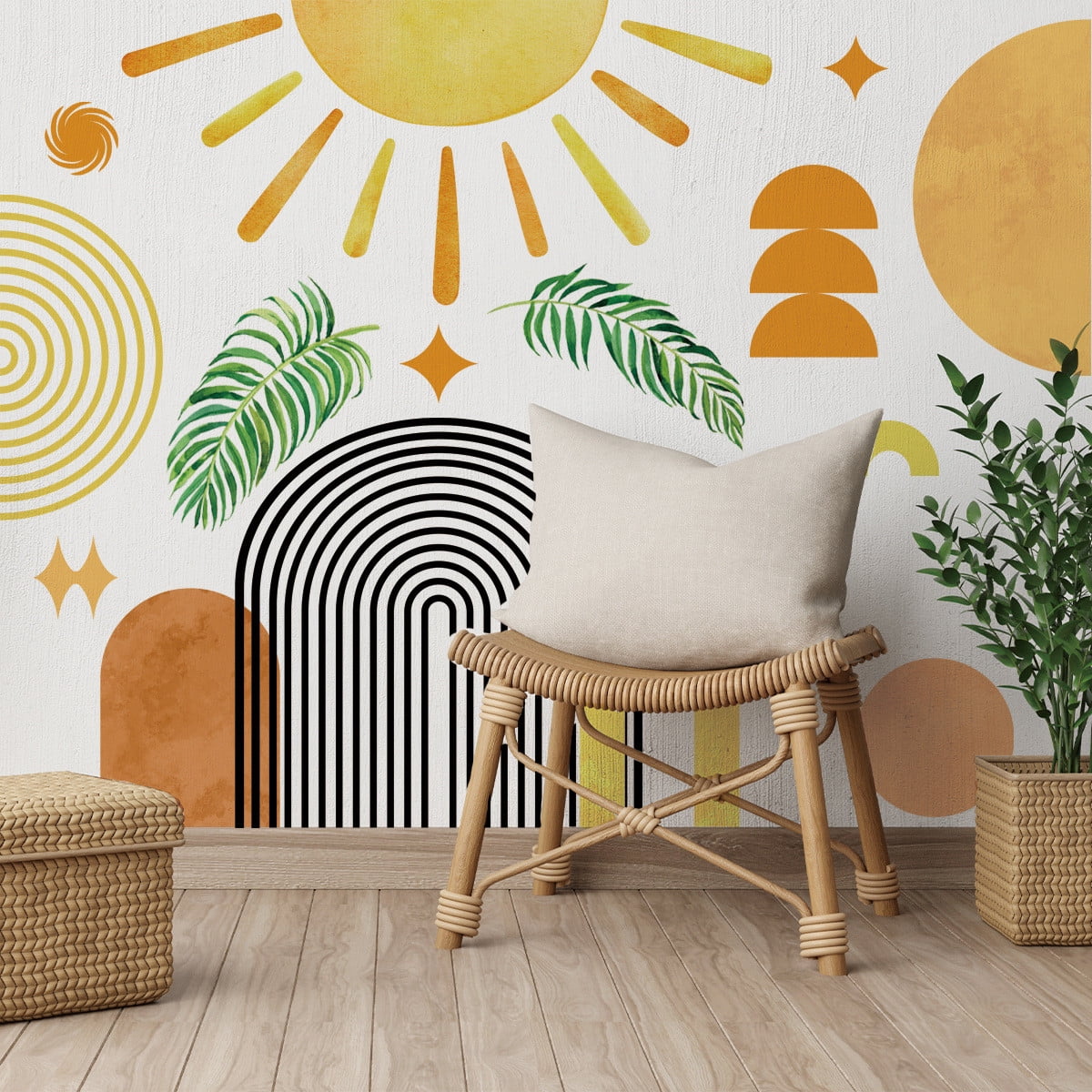 Moocorvic Wall Stickers, Bohemian Style Peel and Stick Wall Decals