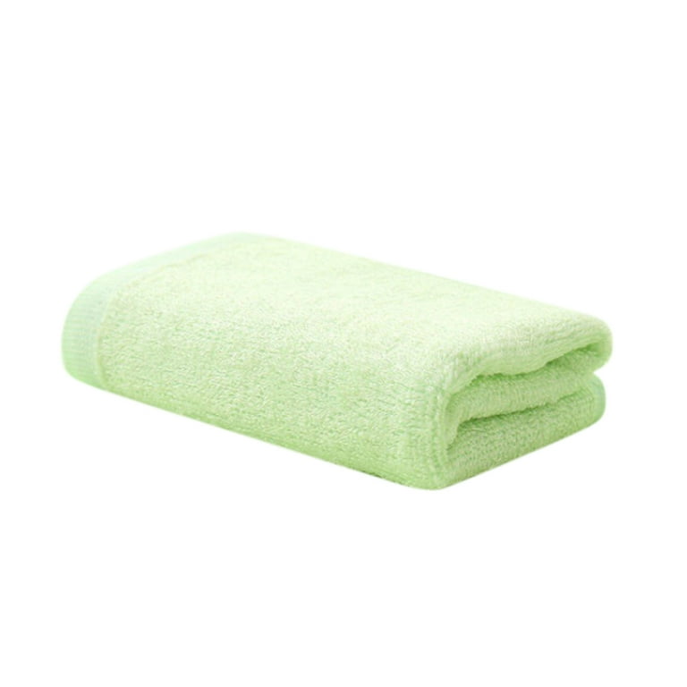 Moocorvic Plain Fiber Face Wash Towel Polyester Washcloth Multiple Colors