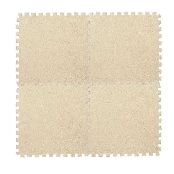 Moocorvic Washable Rug Fluffy Rug Kitchen Rugs Soft Furry Rugs, Kids Carpet Foam Puzzle Mat Rug for Bedroom,Durable Fuzzy Throw Carpet for Dorm Floor 7 Colors 25X25cm,