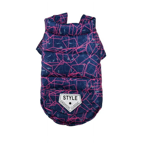 Moocorvic Waterproof Pet Clothes for Small Dogs Cats Cozy Snow Jacket Style Plaid Winter Coat(Red,XS)