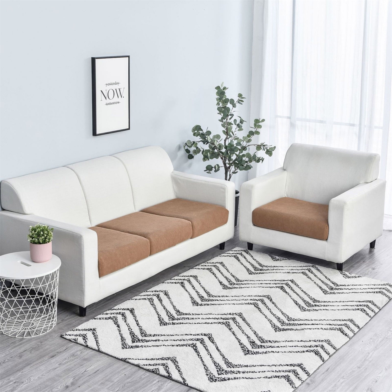 Moocorvic Waterproof Sectional Sofa Cushion Couch Covers Tightly