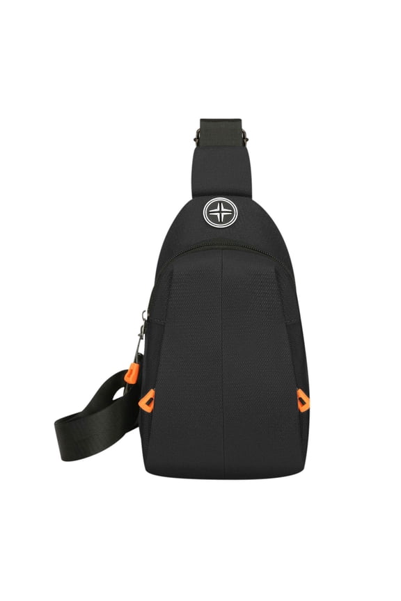Waterproof Strap Bag Crossbody Backpack With Headphone Hole Strap Backpack Hiking Backpack Multipurpose Crossbody Chest Bag Sling Backpack(Oxford Cloth 10'')