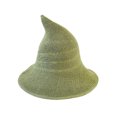 thumbnail image 1 of Moocorvic Wide Brim Knitted Hat for Women, Party Costume Accessory,Green, 1 of 3