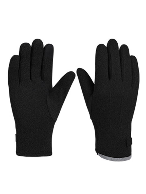 Winter Fleece Gloves for Men Women, Touch Screen Windproof Gloves for Cycling, Hiking, Driving, Outdoor