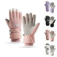 thumbnail image 1 of Moocorvic Winter Ski Gloves for Women, Thicked Fleece Lined Waterproof Thermal Windproof Gloves for Outdoor Skiing Hiking Snowboard,Pink, 1 of 3