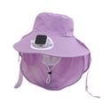 thumbnail image 1 of Moocorvic Women Sun Hat with Fan Fishing Wide Summer Hats for Outdoor Summer Camping Beach, USB Rechargeable & Solar Powered, 1 of 3