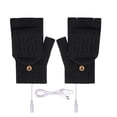 thumbnail image 1 of Moocorvic Womens Heated Gloves 1 Pairs, USB Winter Fingerless Knitted Gloves for Women Men, 1 of 3