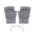 thumbnail image 1 of Moocorvic Womens Heated Gloves 1 Pairs, USB Winter Fingerless Knitted Gloves for Women Men, 1 of 7