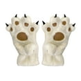 thumbnail image 1 of Moocorvic Womens Winter Gloves for Women Cold Weather, Cute Animals Paw Gloves Kids Womens Winter Gloves(White), 1 of 4