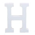 thumbnail image 1 of Moocorvic Wood Wooden Letters White Alphabet Wedding Birthday Party Home Decorations H, 1 of 3
