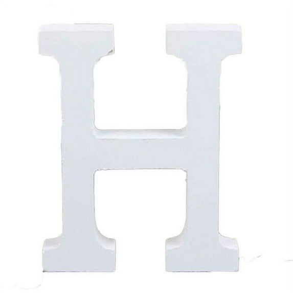 Moocorvic Wood Wooden Letters White Alphabet Wedding Birthday Party Home Decorations H