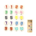 thumbnail image 1 of Moocorvic Wooden Memory Game Montessori Toys, 20 Pcs Find Same Number Matching Toys Christmas Birthday Gifts, 1 of 7