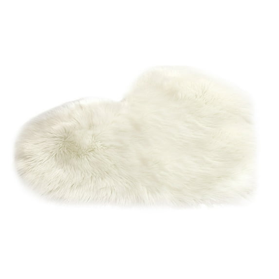 Moocorvic Wool Imitation Sheepskin Rugs Faux Non Slip Bedroom Shaggy Carpet Mats