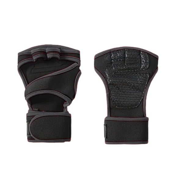 Moocorvic Workout Gloves for Men & Women, Open Gym Weight Lifting Gloves with Wrist Support for Comfort, Protection Anti-Sweat Gym Accessories Father's Day Gifts