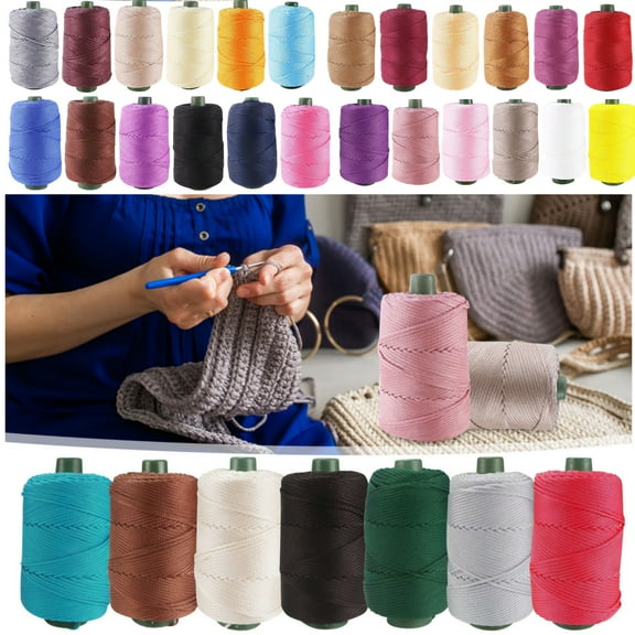 Moocorvic Yarn Plain Knitting Soft Yarn Hand Spinning Fibre Yarn Crochet Yarn Bulk for Colorful Craft DIY Handcrafts Materials(30 Colors)
