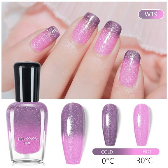 Mood Change Nail Polish, 7ml - Thermal Color Changing Lacquer - Reactive to Warm and Cold Temperatures
