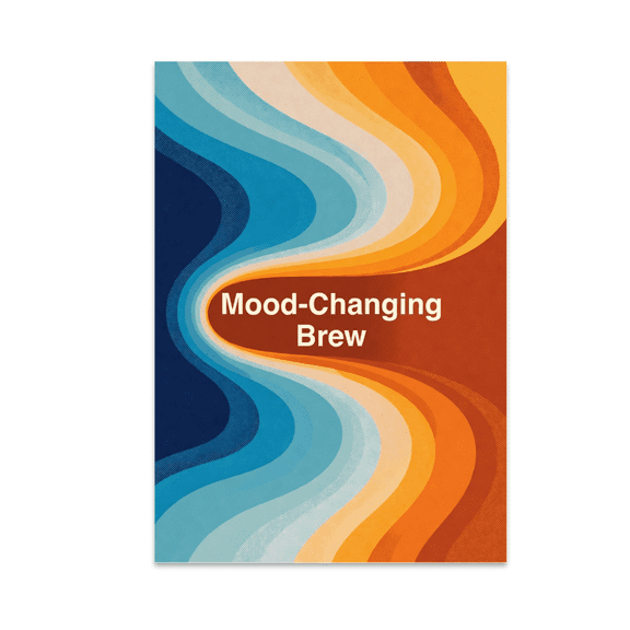 Mood Changing Brew Abstract Gradient Wall Art - Home Decor Enthusiast - 13x19 Poster Print