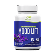 Mood Lift - Mood Support - Naturally Feel Upbeat - No Withdrawal Effects - Greater Emotional Well-Being - 100% Herbal and Natural