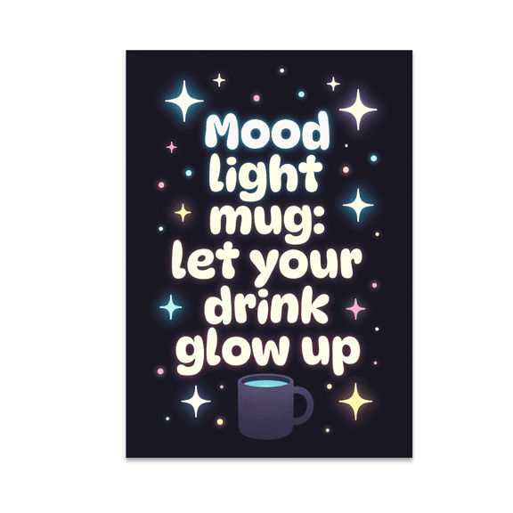 Mood Light Mug: Let Your Drink Glow Up - Ambient Drinkware Enthusiast - 11 oz Ceramic Coffee Mug