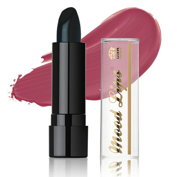 Mood Lips Color Changing Lipstick | Long Lasting Lip Stain Effect | 12 Hour Wear | Magic pH Tint | Aloe Vera Hydrating & Moisturizing | Made in USA | Black
