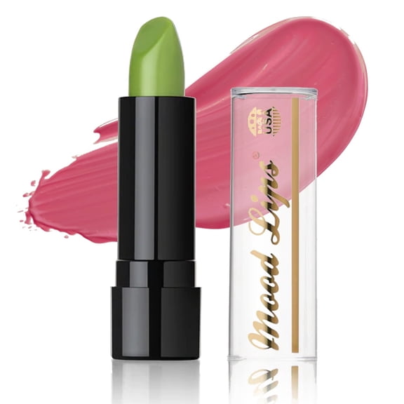 Mood Lips Color Changing Lipstick| Green | Long Lasting 12 Hour Wear | Aloe Vera Moisturizing & Hydrating | Made in USA