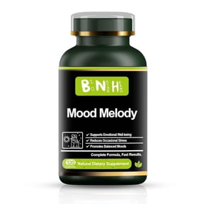 BNH Mood Melody Mood Support Supplement for Women & Men, Silk Tree Flower Herbal Formula, Calm & Emotional Balance Support, 120 Capsules
