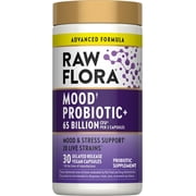 Mood Probiotic | 65 Billion CFU | 30 Capsules | Vegan & Gluten Free | by Raw Flora