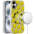thumbnail image 1 of Mood Series MagSafe Hybrid Case for iPhone 16 Plus - Smiley Faces, 1 of 3