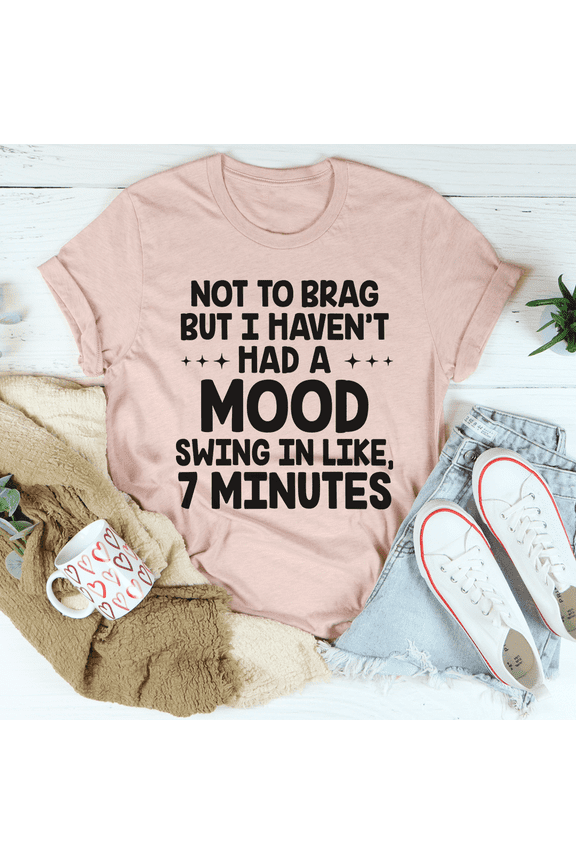 Mood Swing Tee Black Heather S Peachy Sunday T-Shirt