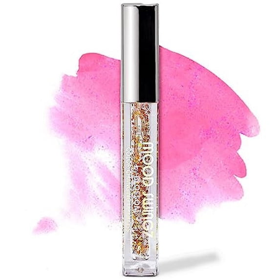 Blossom Color Changing Mood Swingz Lip Gloss Shimmering Glitter Sparkle Moisturizing Lip Balm, 0.20 fl. oz./5.9ml, Vibing