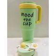 thumbnail image 1 of Mood The Cup | Insulated Tumbler With Stainless Steel Straw & Straw Topper 40 Oz, 1 of 4