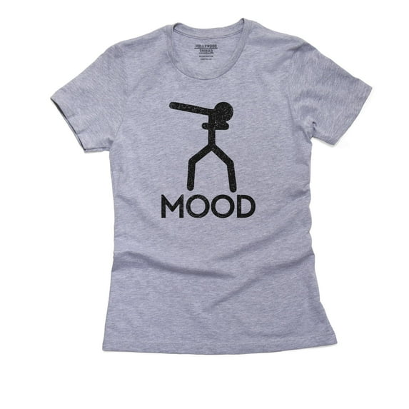 Mood for Dab - Stick Figure Dabbing Women's Cotton Grey T-Shirt