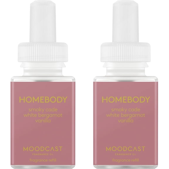 Moodcast Home Scent Refill - Smart Home Air Diffuser - Long-Lasting Premium Fragrance per Refill - Household Essential - Clean & Safe Diffuser Fragrance - 2 Pack, Homebody
