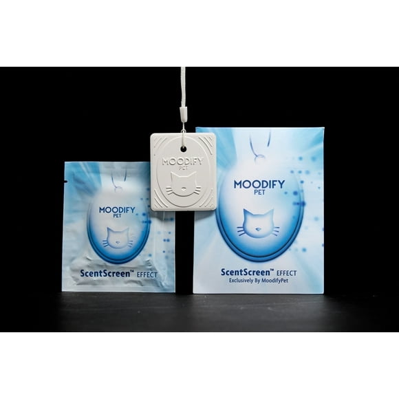 MoodifyPet Cat Litter Box Eco-Friendly Deodorizing Pendant, 2" x 3" (2 Pack)