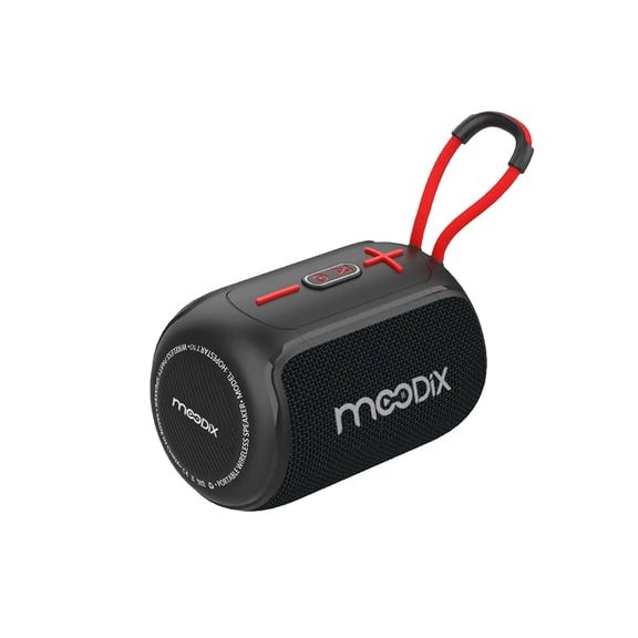 Moodix HO23T10 Bluetooth Speaker, Black 5W IPX6 Water Resistant