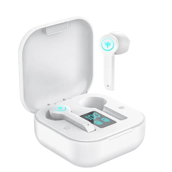 Moodix KI23K49 Bluetooth Earbuds White LCD Display