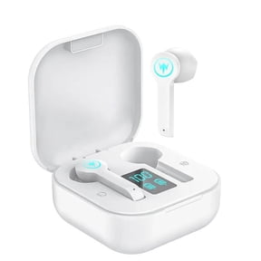 Moodix KI23K49 Bluetooth Earbuds White LCD Display